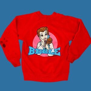 Vintage Disney Beauty and the Beast Belle Crewneck Sweatshirt, Size‎ 6/8